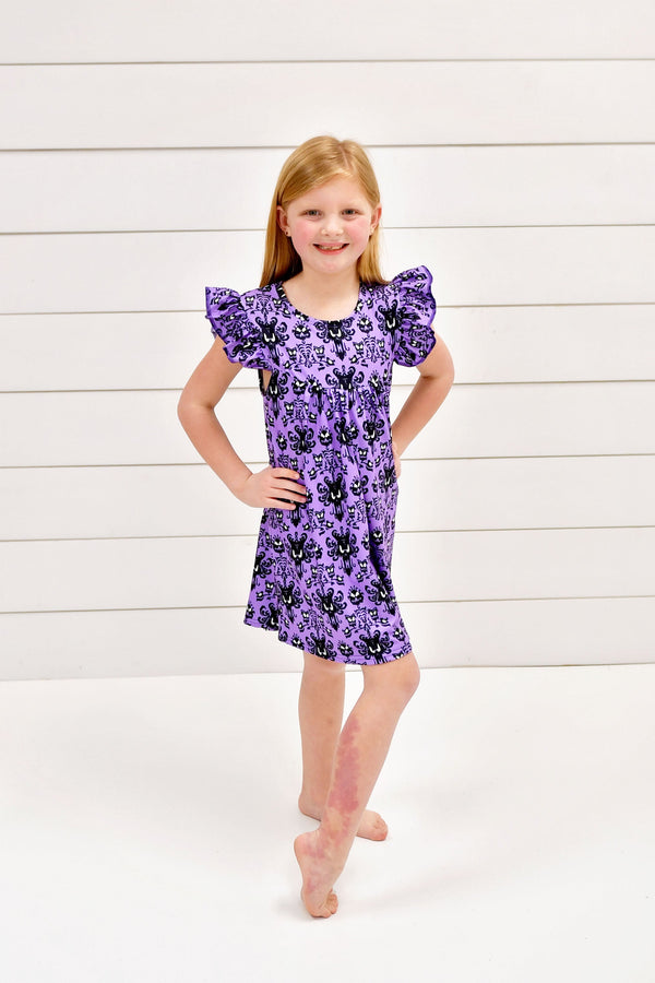 haunted-mansion-inspired-milk-silk-flutter-dress Great Lakes kids - Sophia's StyleFlutter Dress-1
